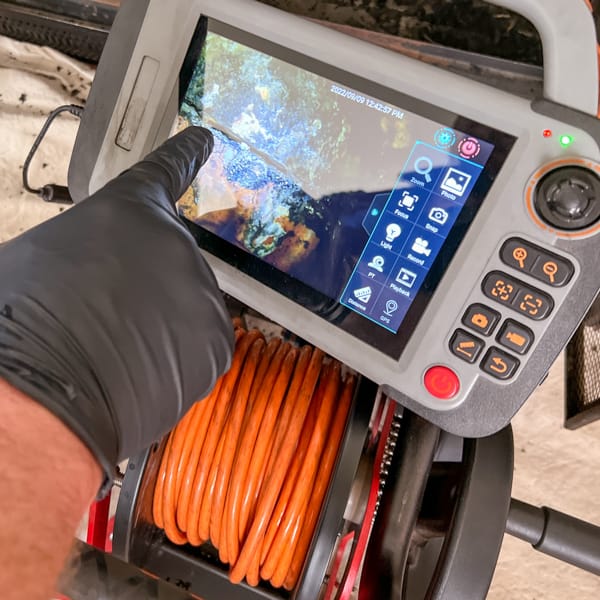 Professional chimney technician preparing inspection equipment Utah